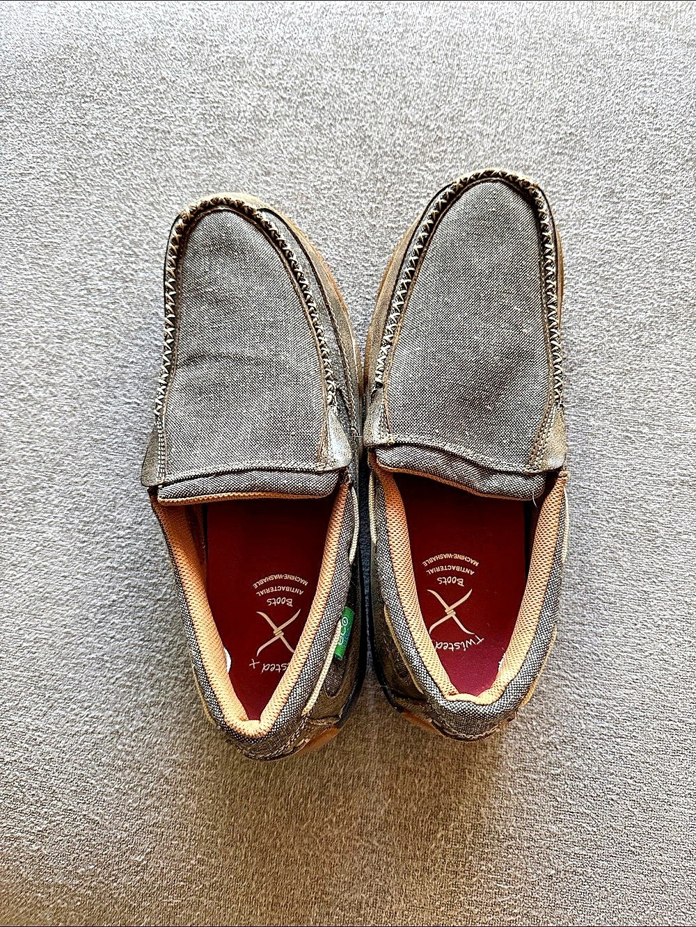Twisted X Men's Eco-TWX Casual Slip-On Moccasins Brown & Black